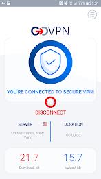 VPN  सिक्योर फास्ट बाय GOVPN स्क्रीनशॉट 1