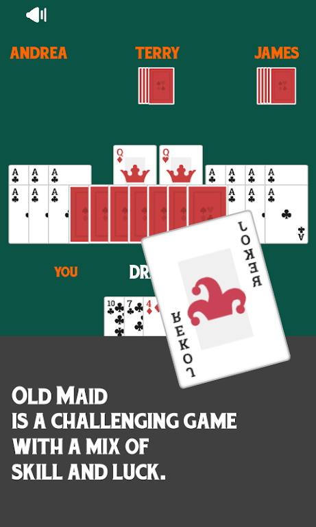 Old Maid Free Card Game Capture d'écran 0