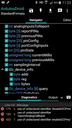 ArduinoDroid Capture d'écran 1