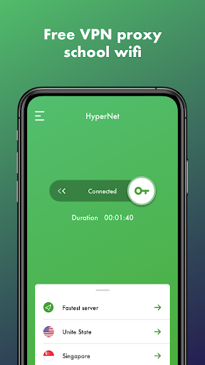 HyperNet Free VPN - Unlimited Schermafbeelding 2
