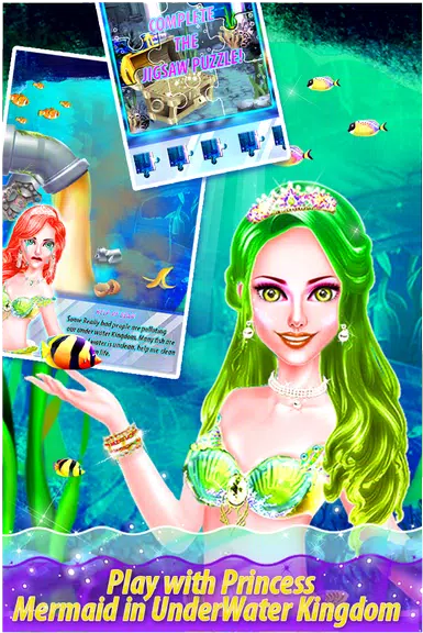 My Little Mermaid - Girls Game Captura de tela 2