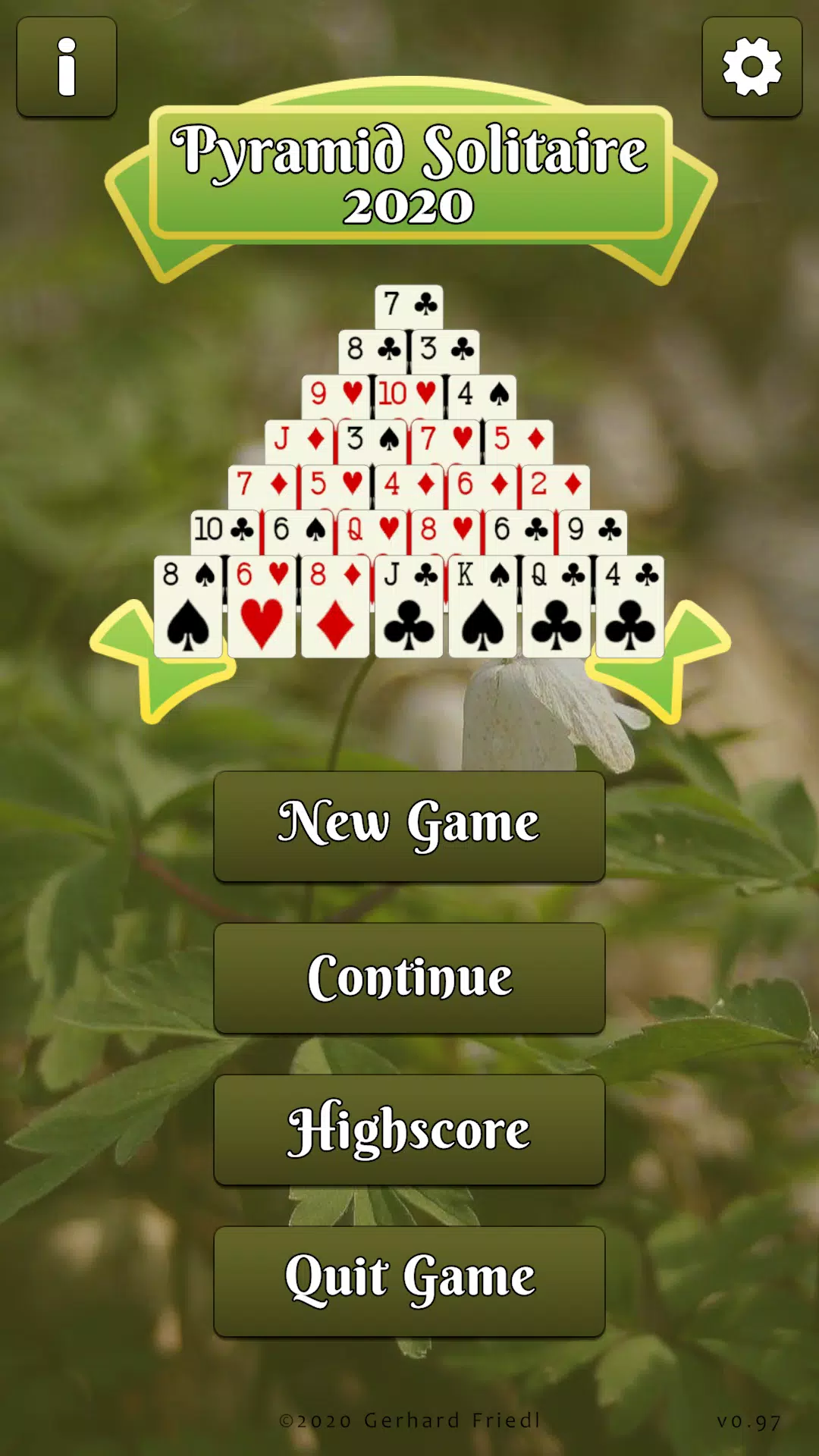 Pyramid Solitaire Card Game Capture d'écran 0
