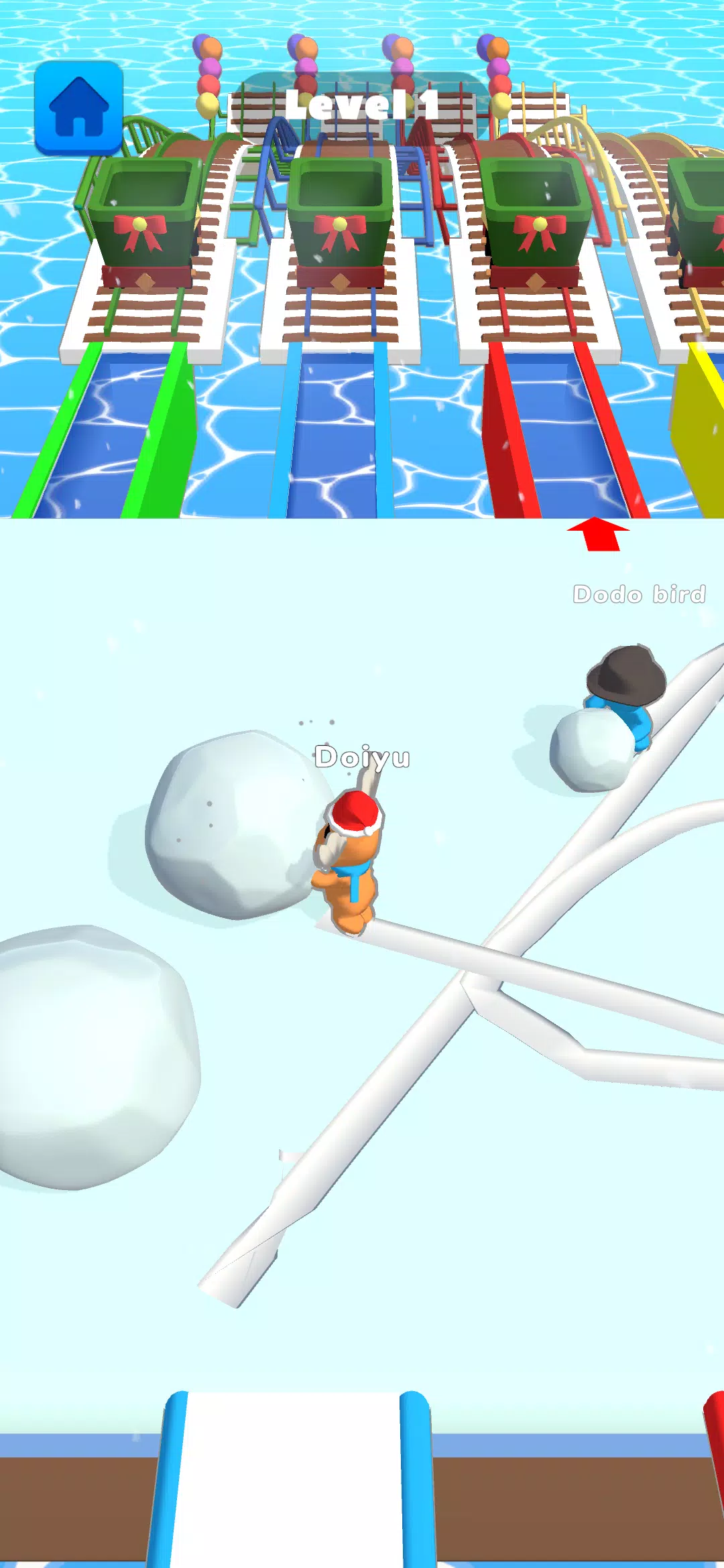 Ice Runner Battle: Snow Race 스크린샷 1