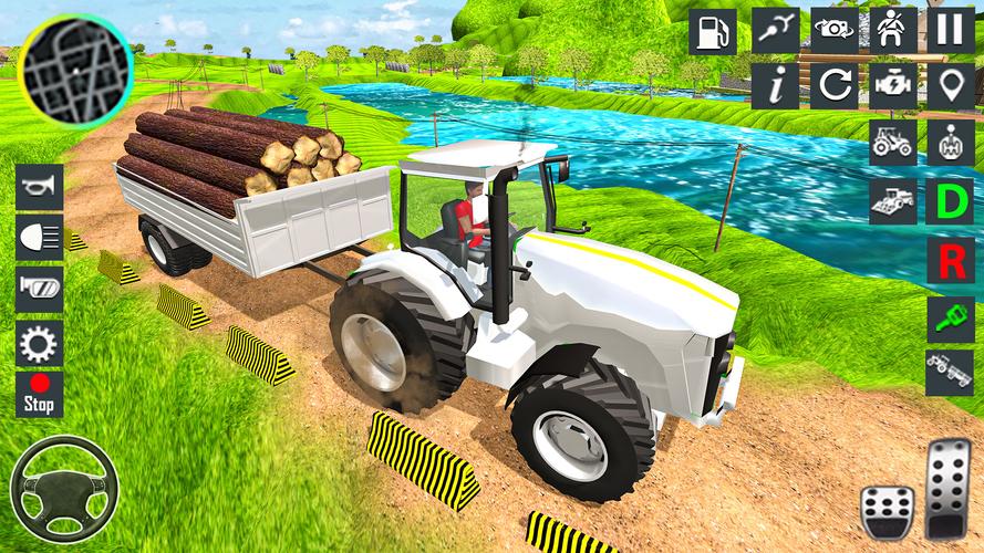 Tractor Driving Tractor Game Скриншот 1