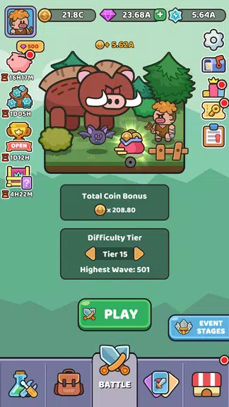 Wild Survival - Idle Defense應用截圖第2張
