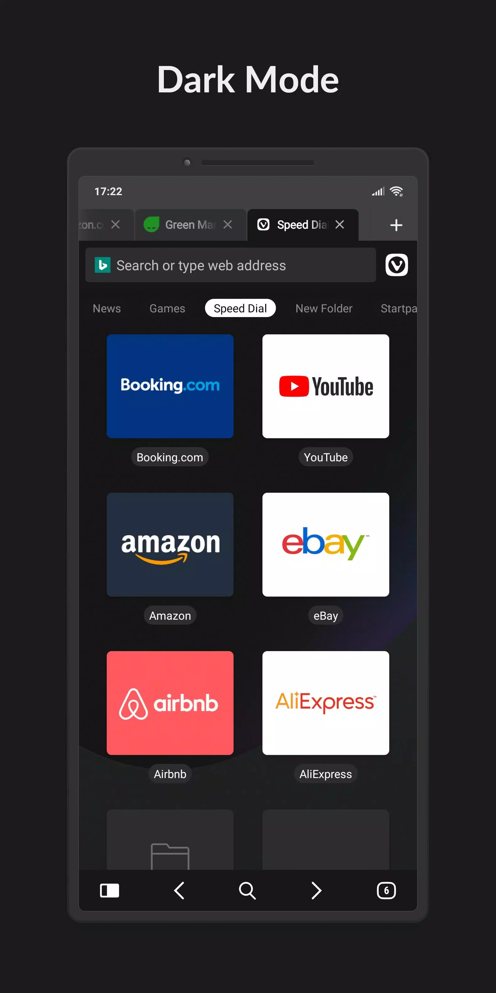 Schermata Vivaldi Browser Snapshot 1