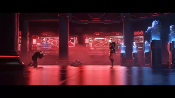Vendetta derrotando a Doomfist en la animación "Reign of Talon"