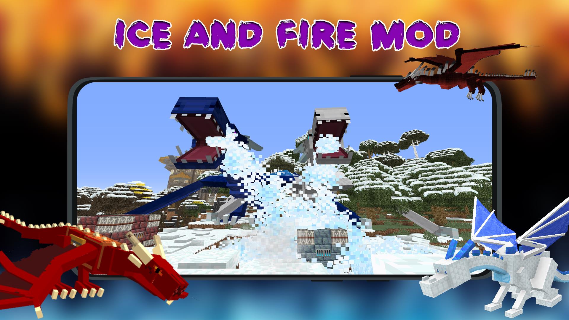 Ice and Fire Mod For Minecraft ဖန်သားပြင်ဓာတ်ပုံ 3