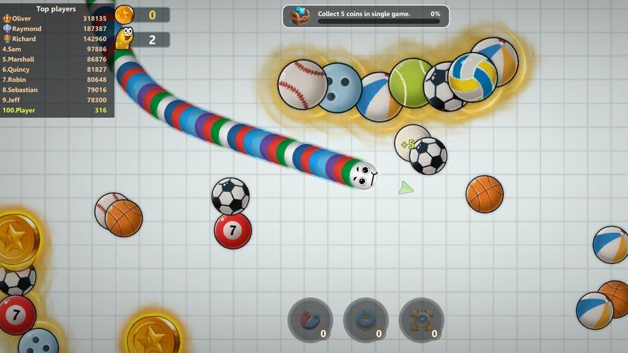Slinky Snake: Worm.io Game 스크린샷 2