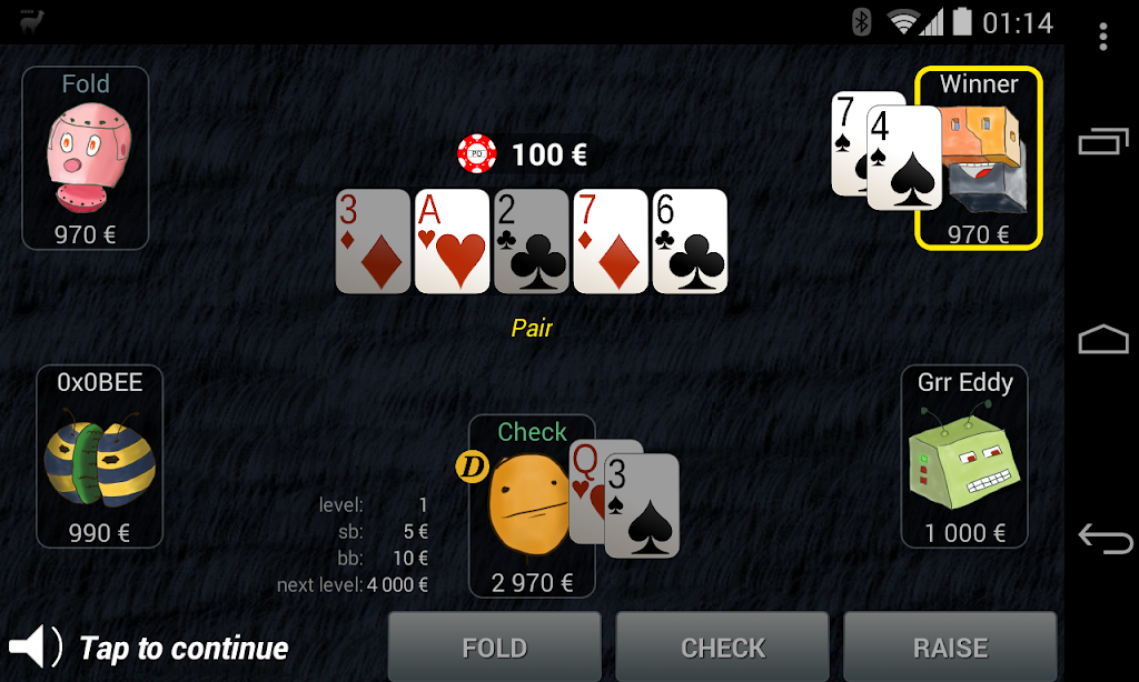 Bots Don't Bluff Offline Poker Ekran Görüntüsü 3