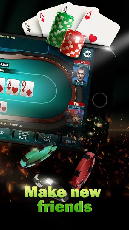 Live Poker Tables–Texas holdem and Omaha Capture d'écran 1