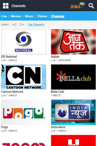 ZengaTV Mobile TV Live TV Скриншот 1
