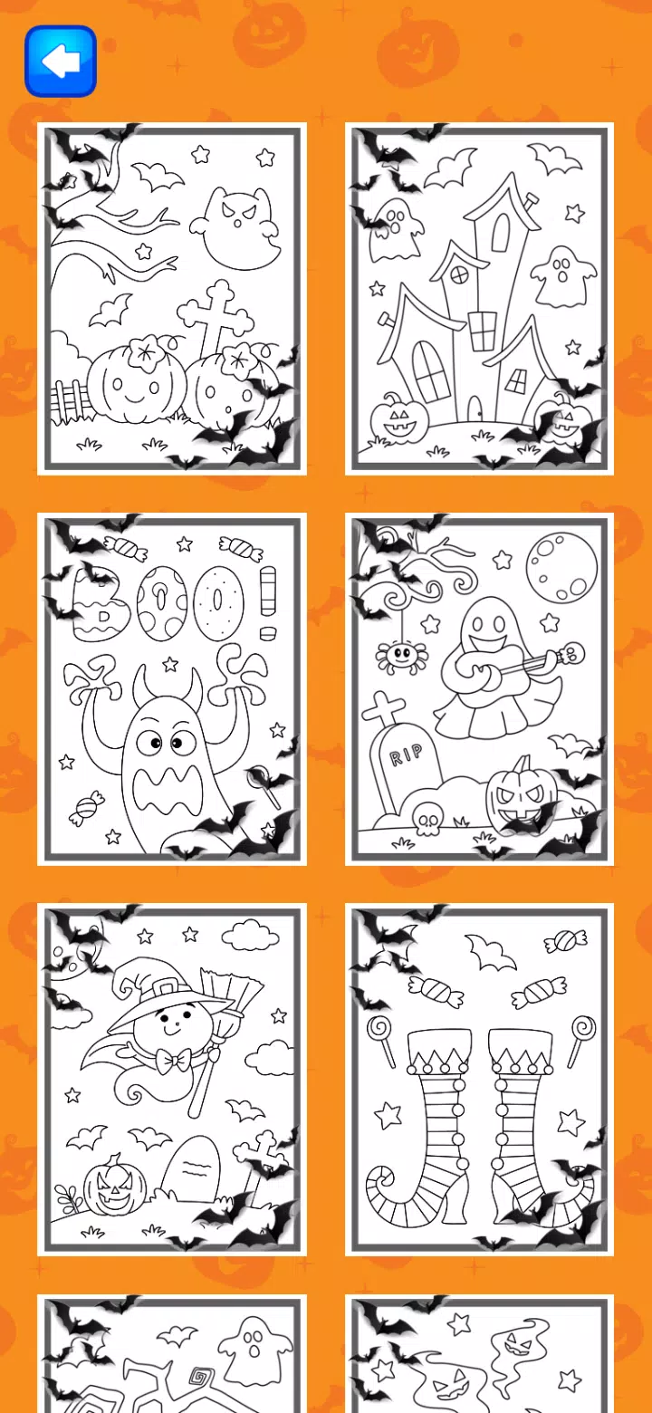 Halloween Coloring Game スクリーンショット 1