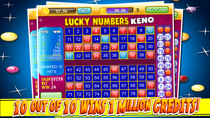 Schermata Las Vegas Keno Numbers Free 0