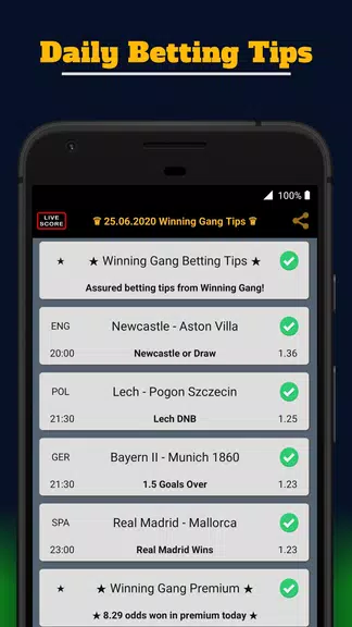 Winning Gang Betting Tips應用截圖第0張