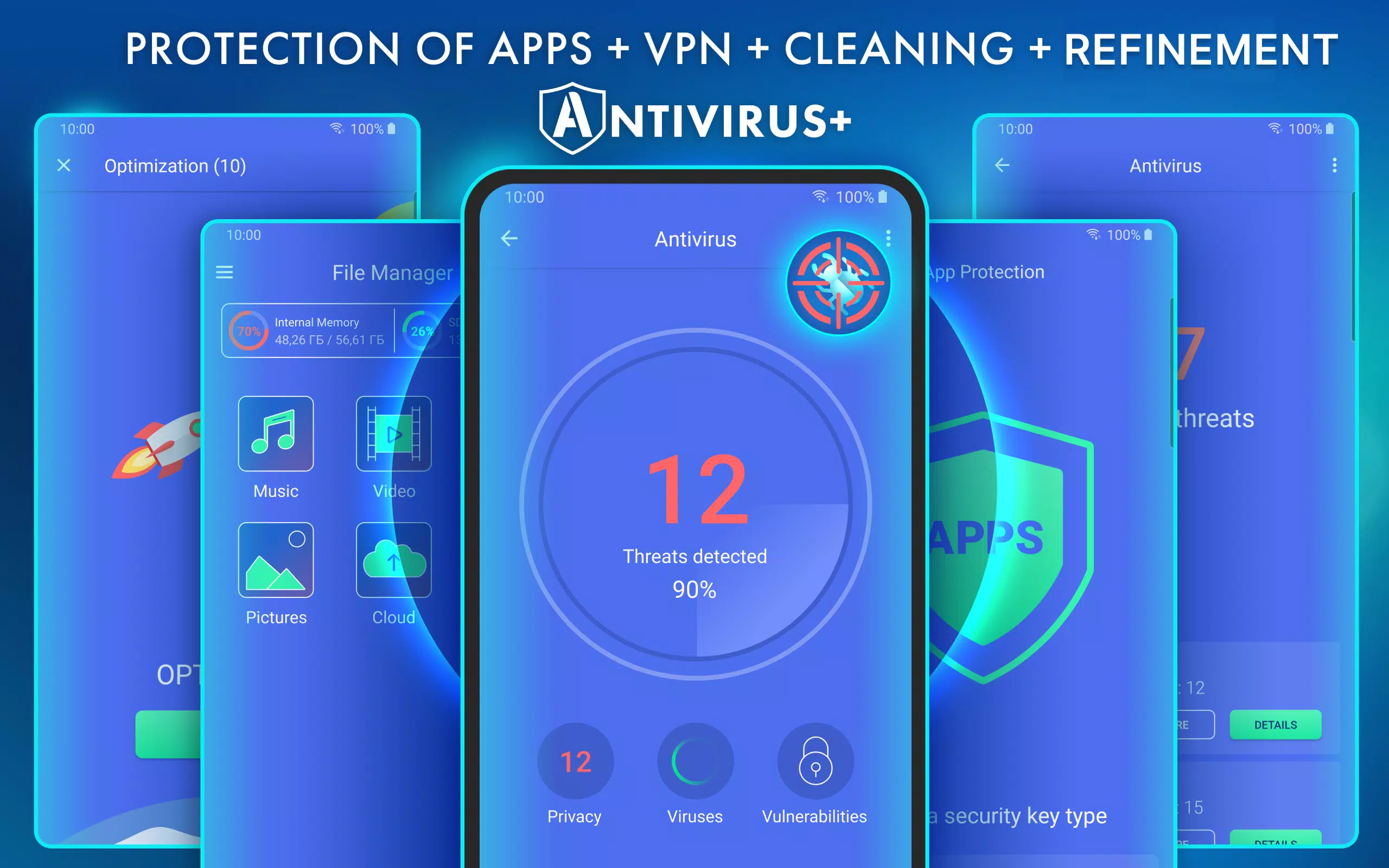 Antivirus - Nettoyer, VPN Capture d'écran 0