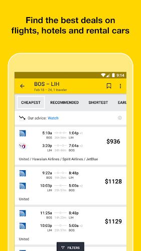 Cheapflights: Flights & Hotels Capture d'écran 0