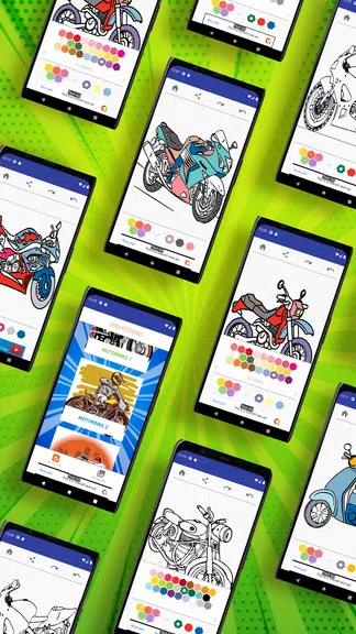 MotorBike Coloring Page應用截圖第0張