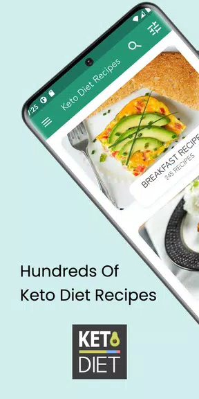 Keto Diet: Low Carb Recipes Screenshot 0