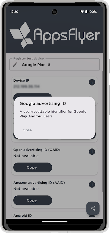 My Device ID by AppsFlyer Captura de tela 1