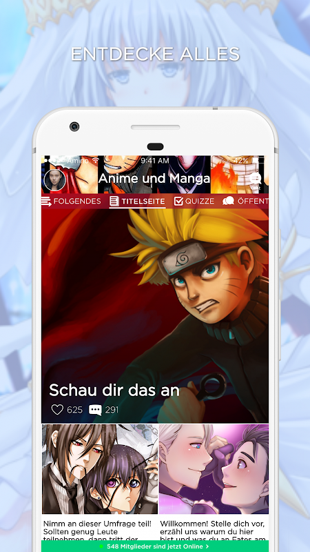 Anime und Manga Amino Deutsch स्क्रीनशॉट 2