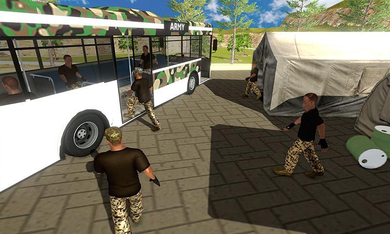 Army Bus Driving Simulator Capture d'écran 0