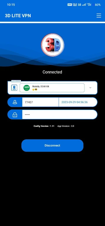 3D LITE VPN スクリーンショット 1