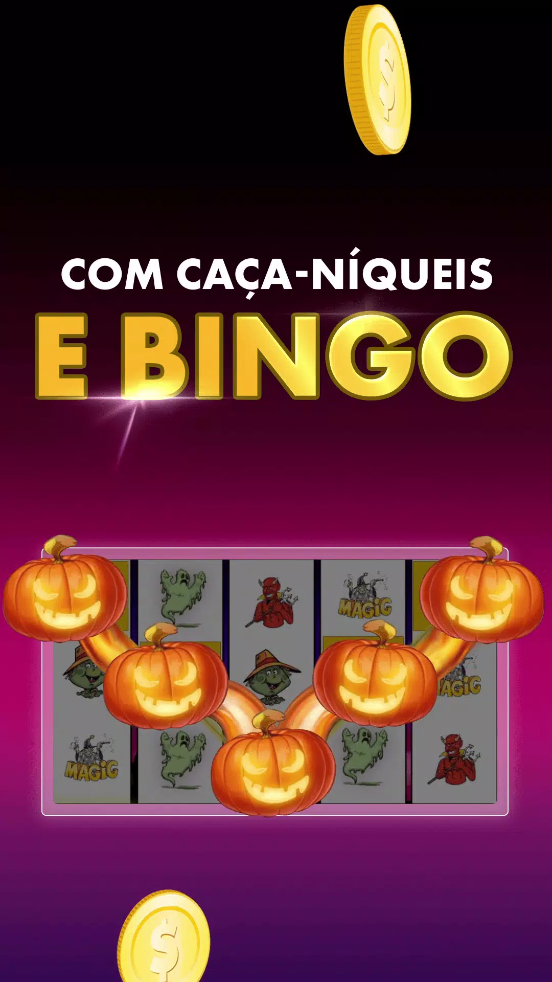 Halloween Caça Niquel e Bingo Ekran Görüntüsü 1