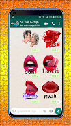 Lips, Kiss and Love Stickers ภาพหน้าจอ 0