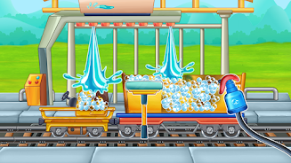 Truck wash train builder game স্ক্রিনশট 1