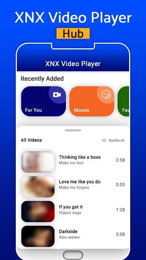 XNX Video Player - All Format HD Video Player Tangkapan skrin 1