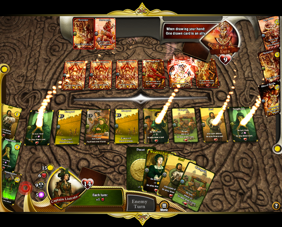 War of Omens Deck Builder Collectible Card Game スクリーンショット 0