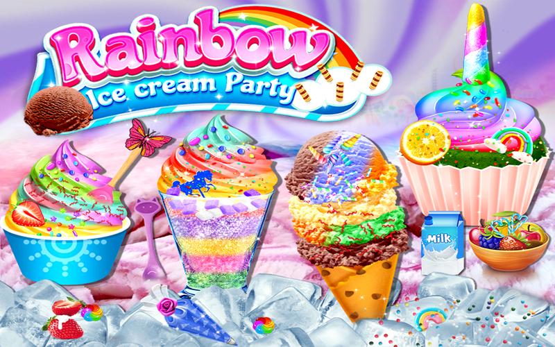 Rainbow Ice Cream Party Screenshot 3