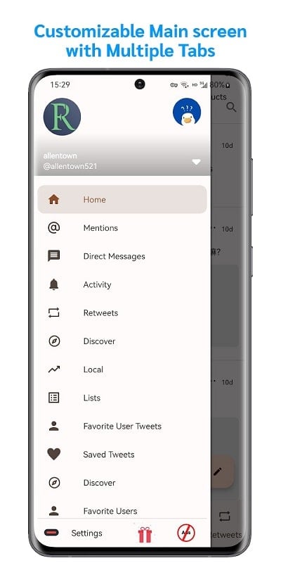 FocusTwitter Tangkapan skrin 2