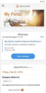 my portal. by Dignity Health Ảnh chụp màn hình 0
