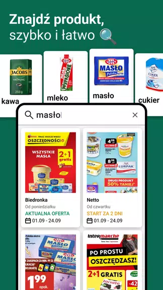 Schermata Gazetki, promocje Moja Gazetka 2
