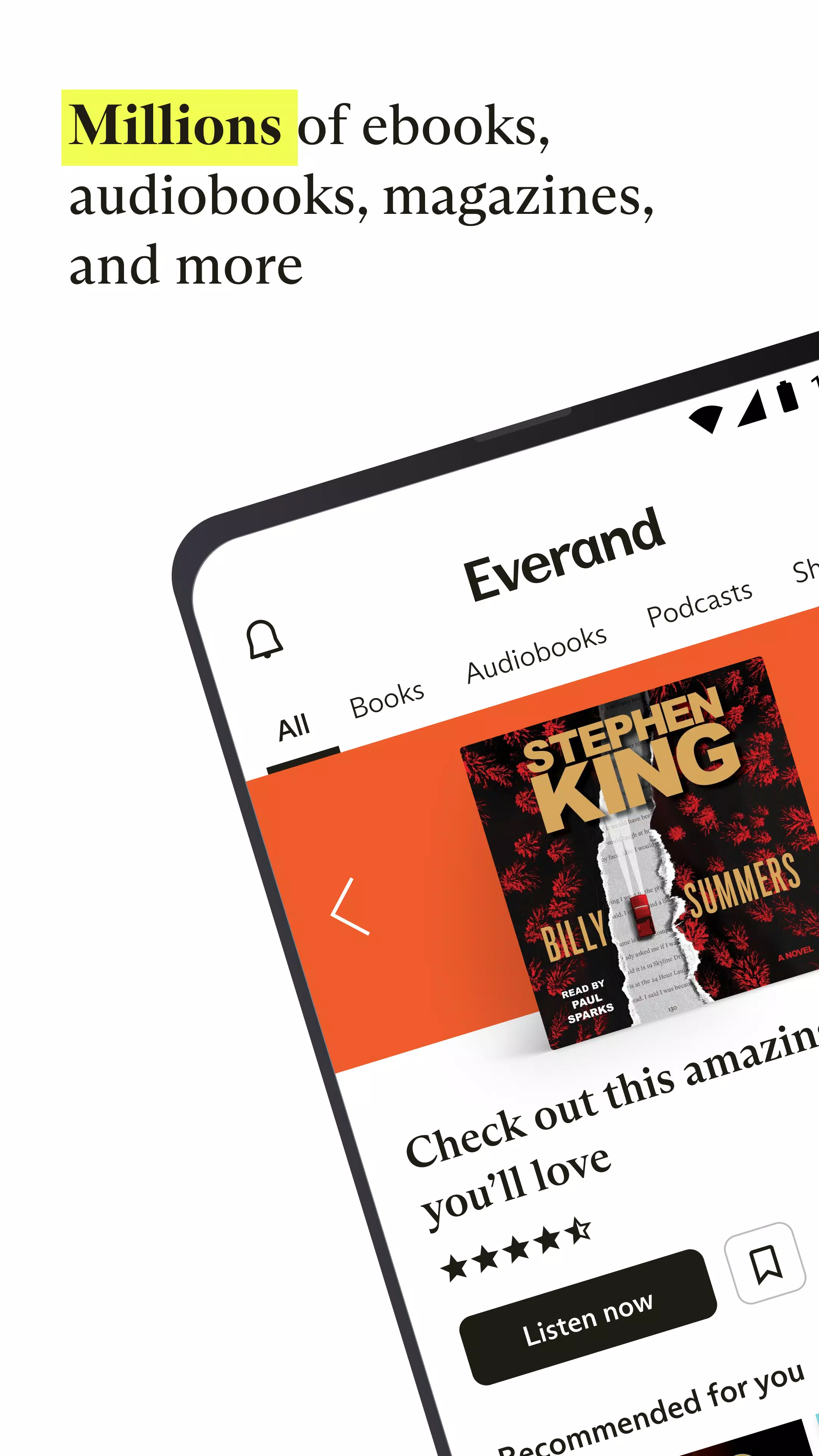 Everand: Ebooks and audiobooks应用截图第0张