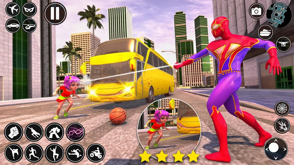 Spider Rope Man Superhero Game スクリーンショット 2