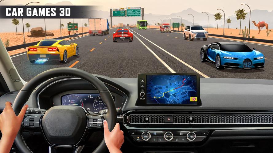 Real Highway Car Racing Games स्क्रीनशॉट 3