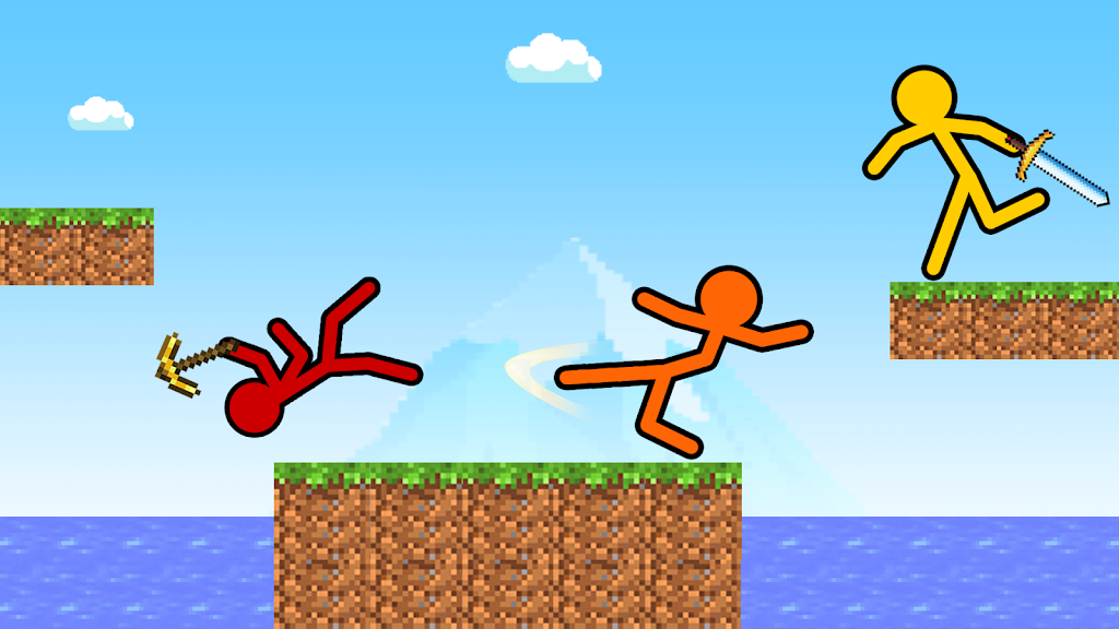 Stick-man Craft Fighting Game Screenshot 2