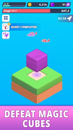 Tap Tap Cube - Idle Clicker Ảnh chụp màn hình 2