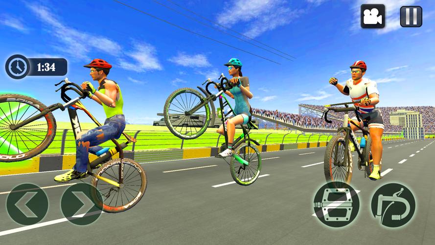 Cycle Race Game Cycle Stunt スクリーンショット 1