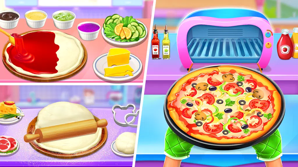 Pizza Maker Food Cooking Games Captura de tela 1