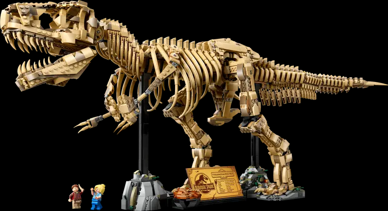 Fossili di dinosauro LEGO: il modello scheletro di Tyrannosaurus Rex ha svelato dopo 68 milioni di anni