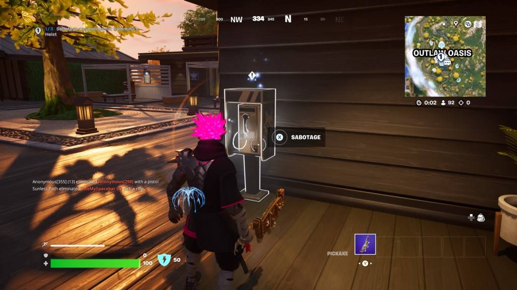Münztelefon in Fortnite.