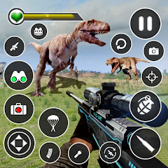 Dino Hunter Sniper 3d: Dinosaur Free FPS Shooting