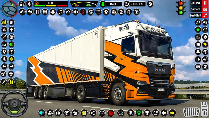US Truck Driving 3D Truck Game スクリーンショット 0