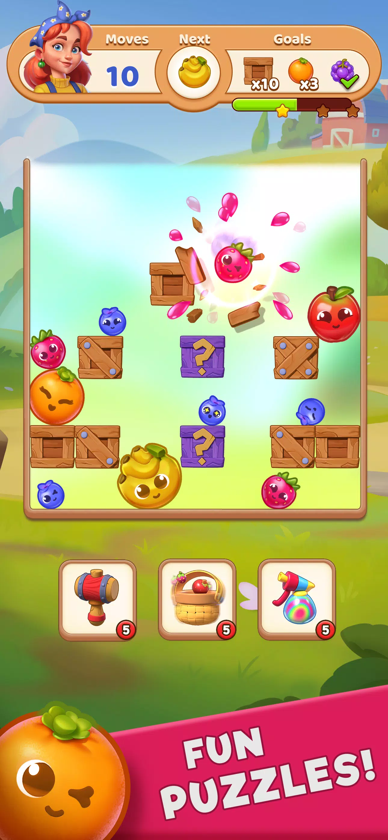 FruitFall! ဖန်သားပြင်ဓာတ်ပုံ 1