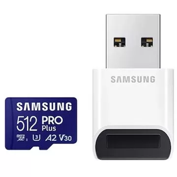 512GB Samsung Pro Plus Micro SDXC Card with USB Adapter Now Only $29.99