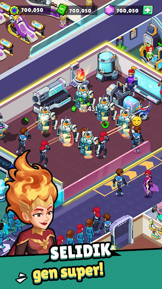 Idle Superpower School Mod Capture d'écran 0